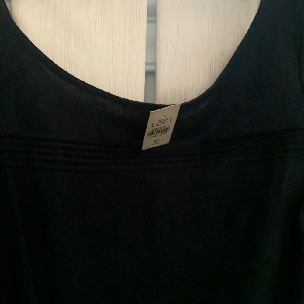 Ann Taylor Loft Navy Linen Romper